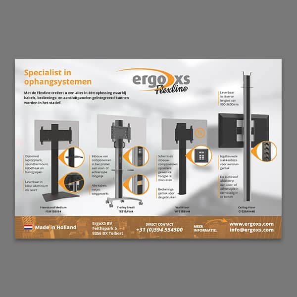ErgoXS - klant Reclamebureau RAM - advertentie